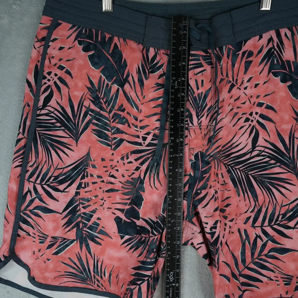 Old Navy Board Shorts Mens 38x9 Floral Palms Swimwear Beach Stretch‎